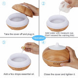 Light Bamboo Ultrasonic Aroma Diffuser with Bluetooth Speaker - 500 ml