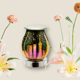 3D City Oil Burner Lamp