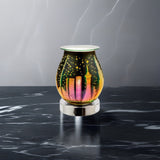 3D City Oil Burner Lamp