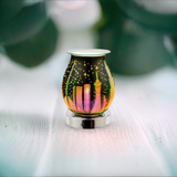 3D City Oil Burner Lamp