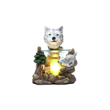Wolves Oil Burner Lamp