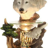 Wolves Oil Burner Lamp