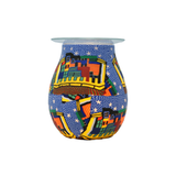 Colorful Town Oil Burner Lamp